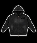 MXC Washed Zip Up Hoodie - Black